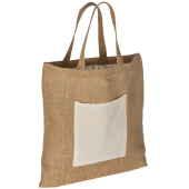 Cava jute boodschappentas met korte hengsels Cava jute boodschappentas met korte hengsels