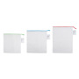Vega nettasjes set van 3 polyester full colour druk optie - wit