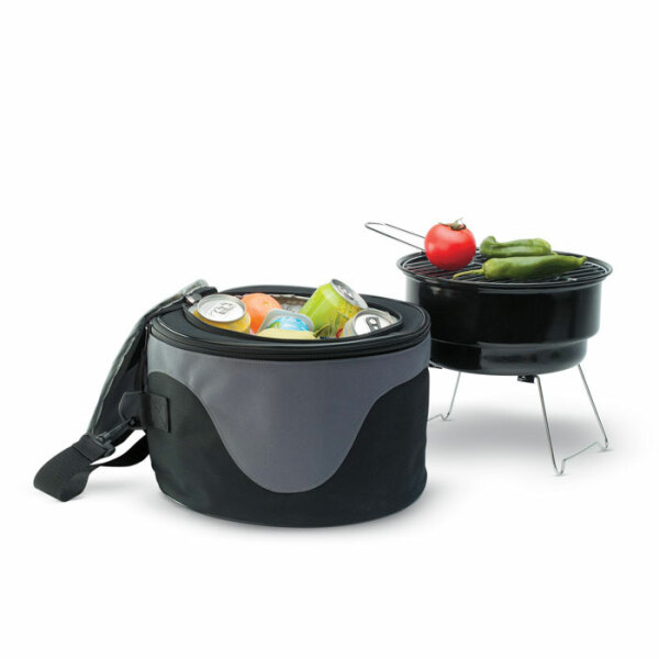 Donau barbecue koeltas incl. barbecue gerecycled 20 x ø 30 cm