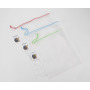 Vega nettasjes set van 3 polyester full colour druk optie - wit